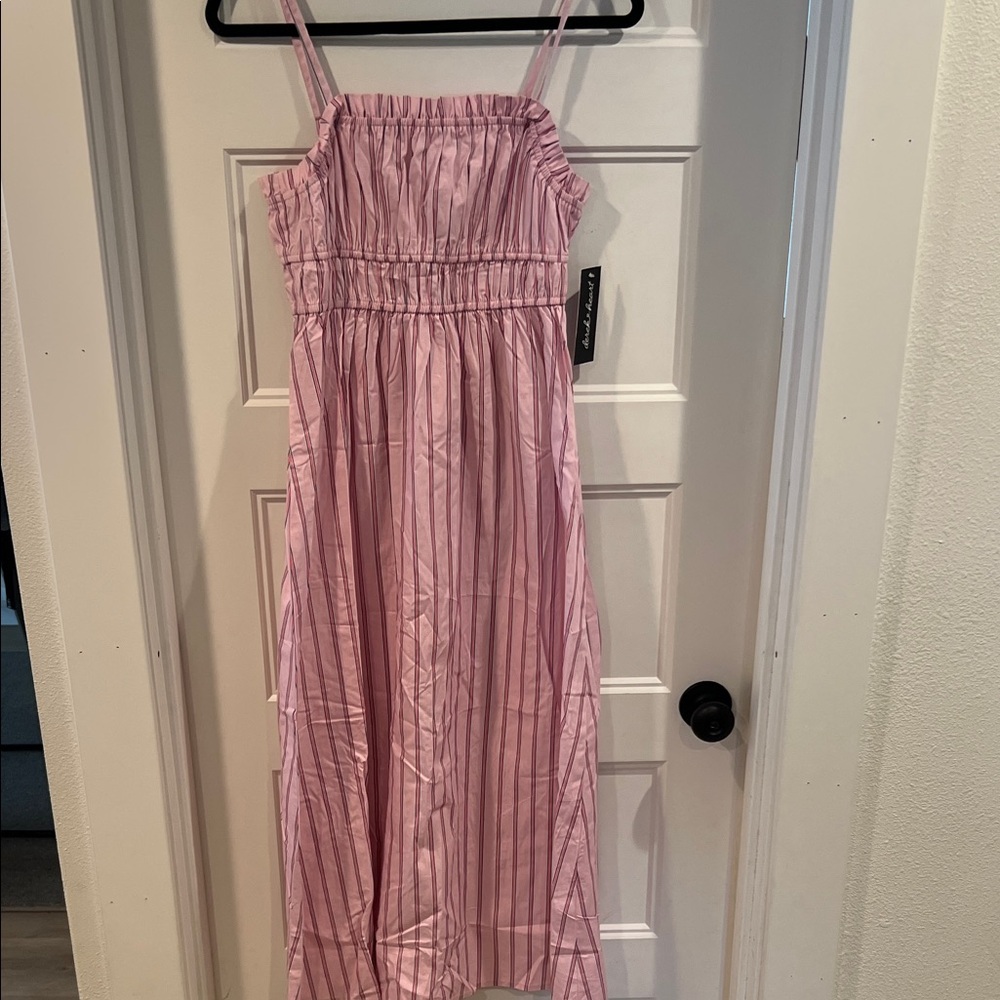 Derek Heart Pink Striped Dress